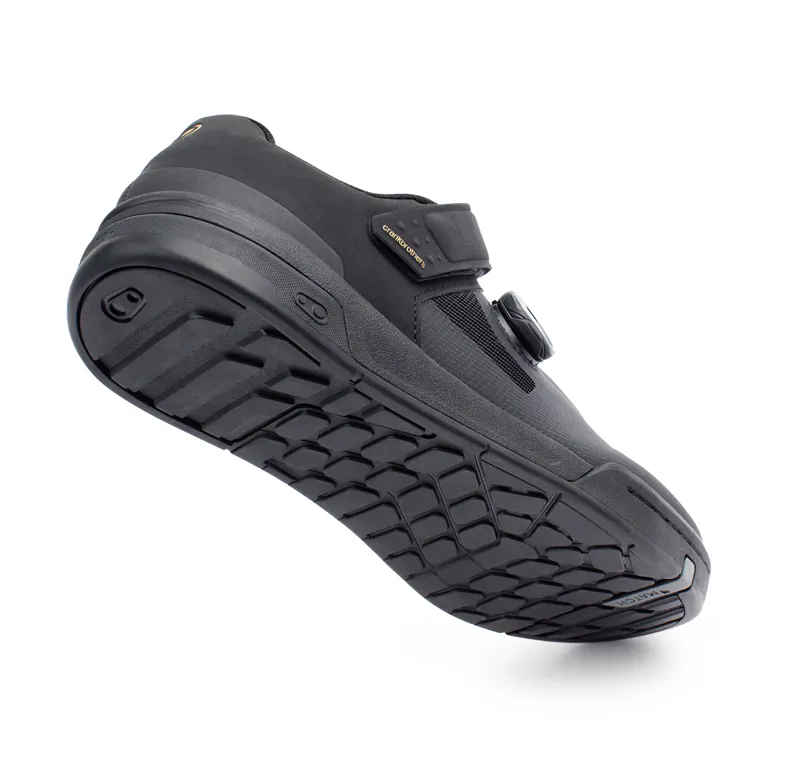 Crank Brothers Stamp Boa MTB Flat Shoe - Black/Gold-5