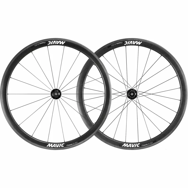 Mavic Cosmic S 40 Rim Brake Carbon Road Wheelset - Pair