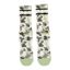 Burgtec Everyday Crew Patterned Sock - Snazzy Sage