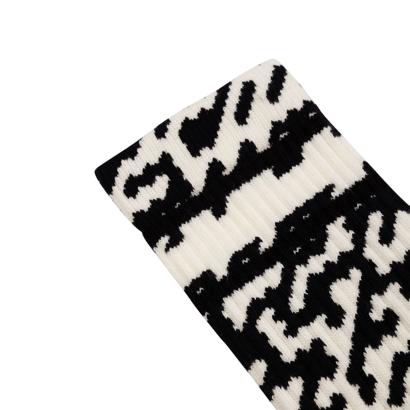 Burgtec Everyday Crew Patterned Sock - Zaggo-3