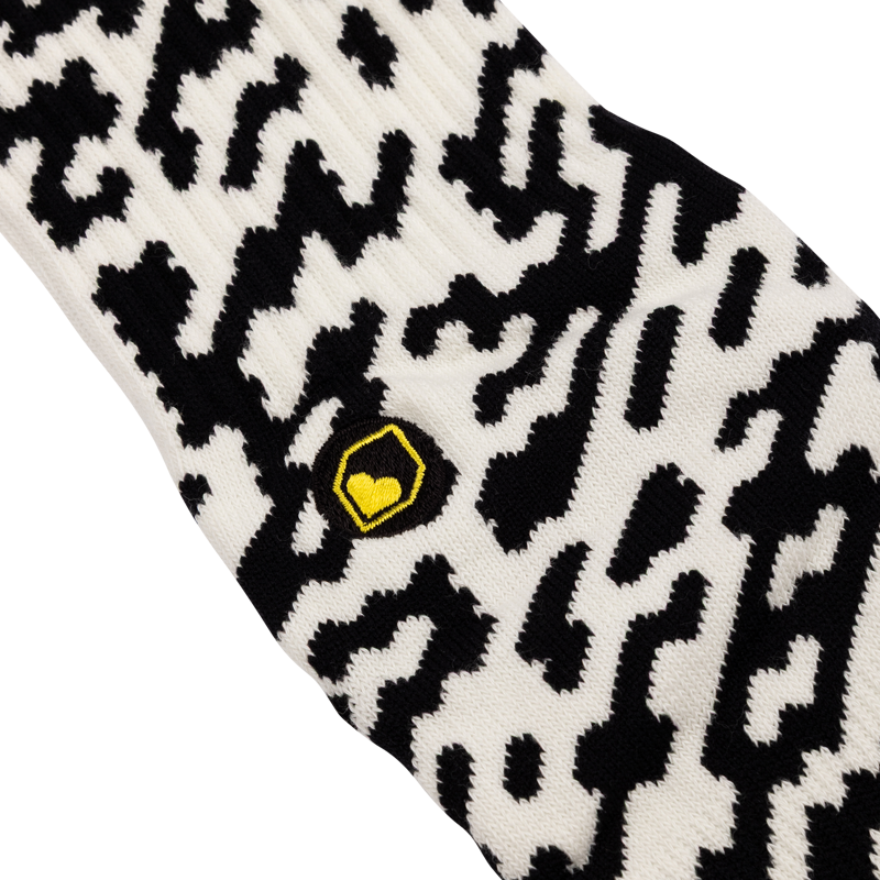 Burgtec Everyday Crew Patterned Sock - Zaggo-2
