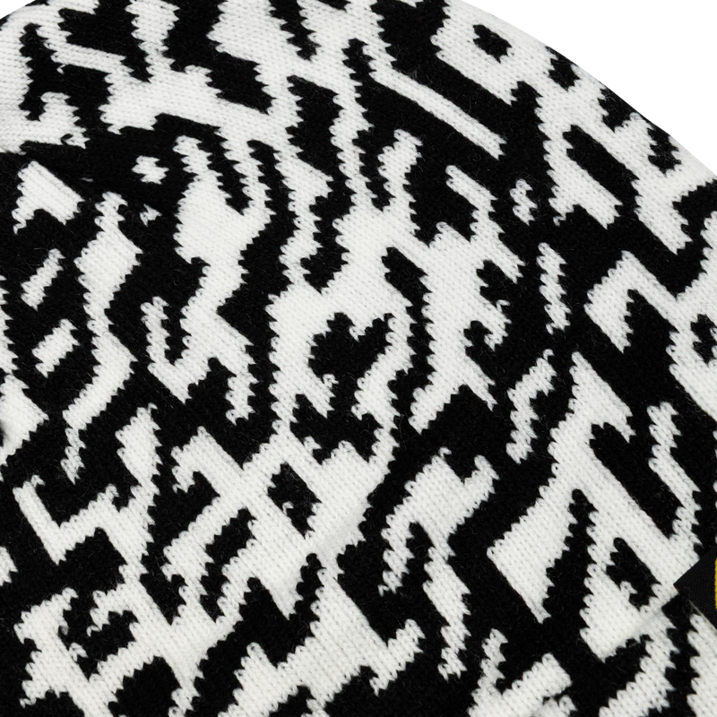 Burgtec Zaggo Beanie - Black/White-3