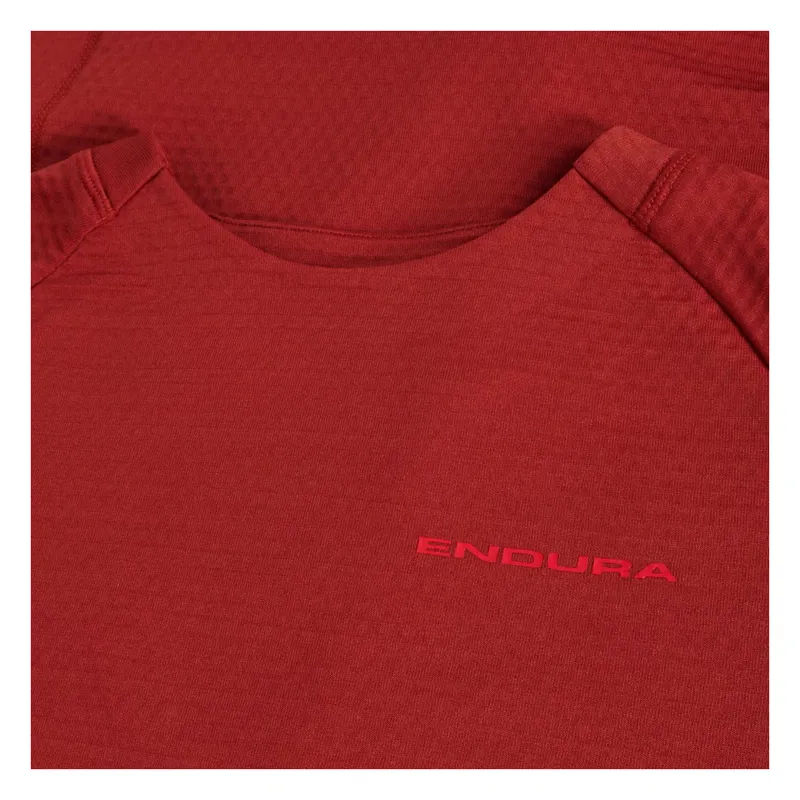 Endura SingleTrack Men's Crew Fleece - Brick Red-1