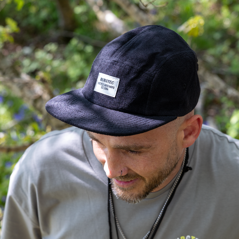 Burgtec Arcade Five Panel Cap - Black-7
