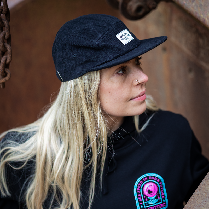 Burgtec Arcade Five Panel Cap - Black-6