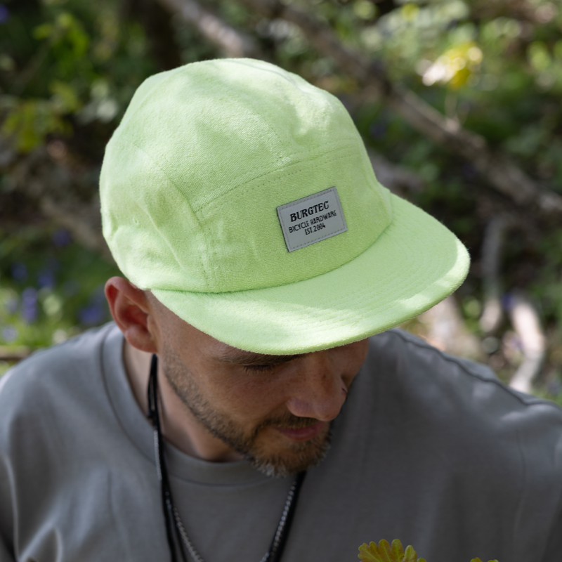 Burgtec Arcade Five Panel Cap - Limeade-7