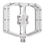 Burgtec Penthouse MK5 B-Rage Edition Flat MTB Pedals - Rhodium Silver