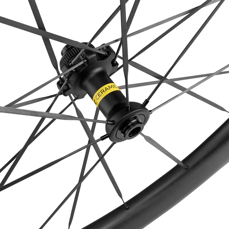 Mavic Comete 55 Ceramic Centre Lock Disc Front Road Wheel - Black-1