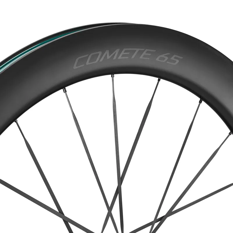 Mavic Comete 65 Ceramic Centre Lock Disc Front Road Wheels - Black-1
