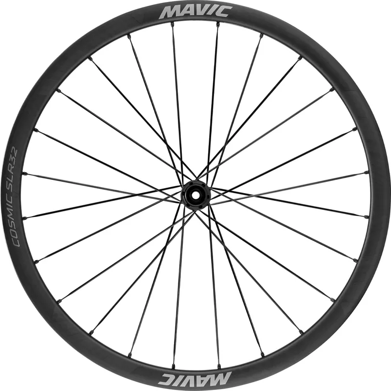 Mavic Cosmic SLR 32 Ceramic Centre Lock Disc Front Road Wheel - Black