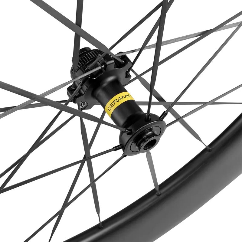 Mavic Comete 85 Ceramic Centre Lock Disc Front Road Wheel - Black-1