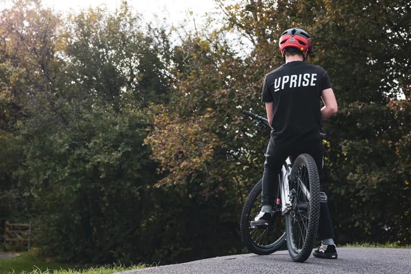 Uprise Earth Logo Unisex Cotton Tee - Black-1