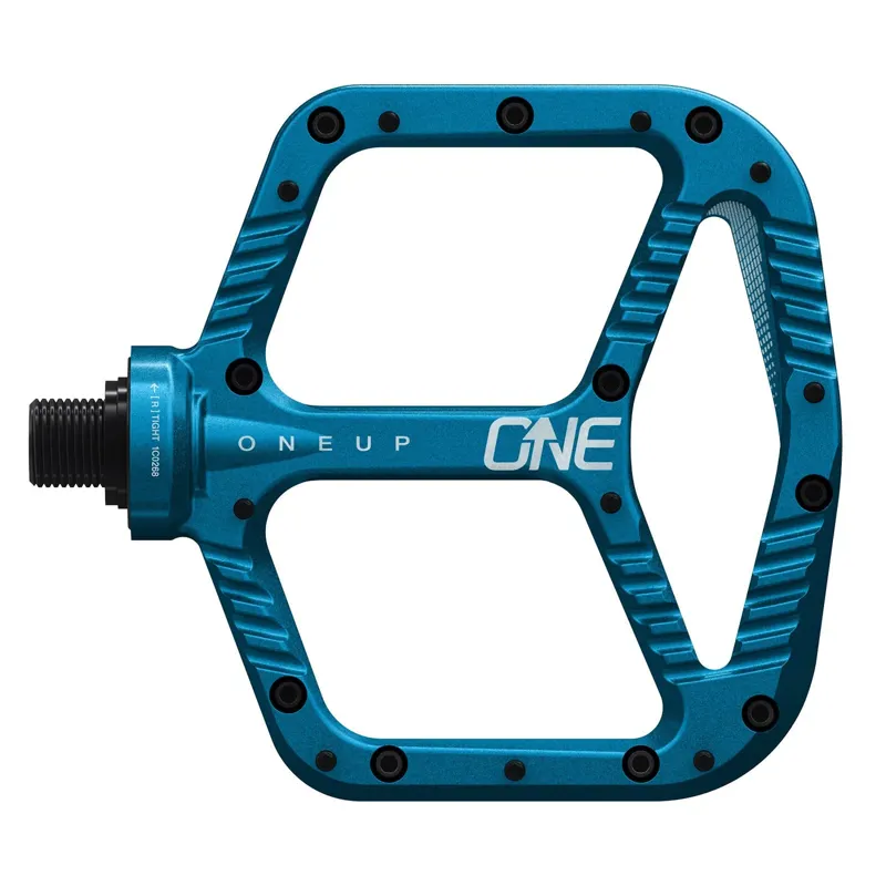 One Up Aluminium Flat MTB Pedals - Blue