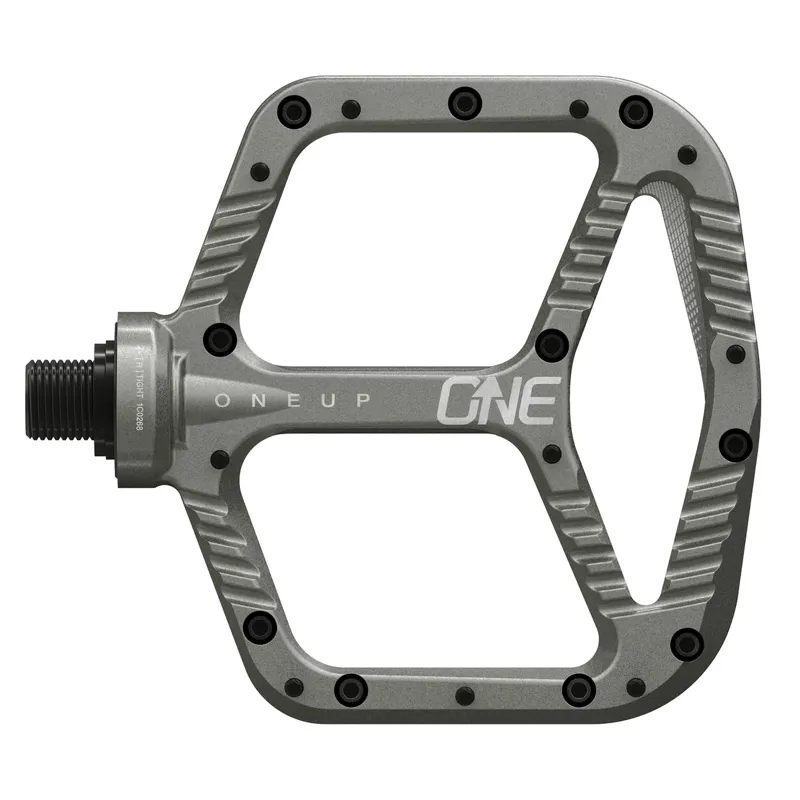 One Up Aluminium Flat MTB Pedals - Grey