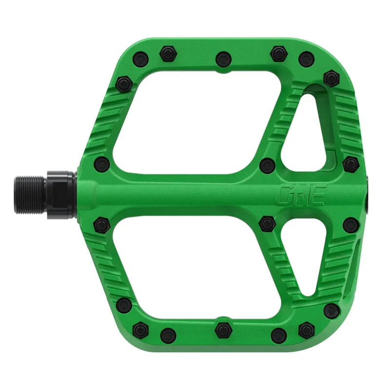 One Up Composite Flat MTB Pedals - Green