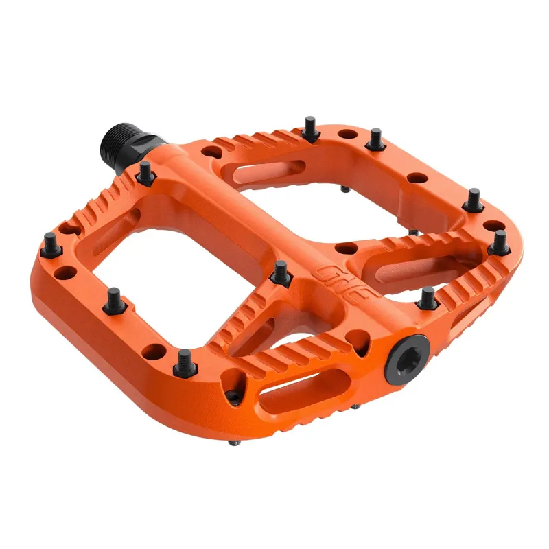 One Up Composite Flat MTB Pedals - Orange-1