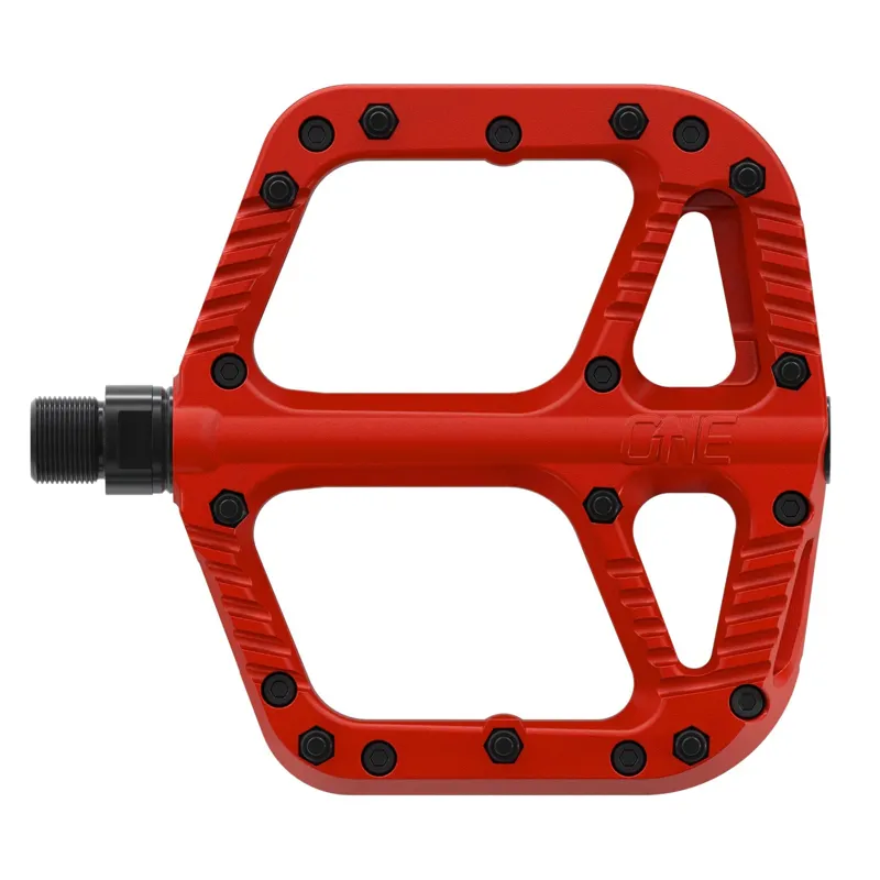 One Up Composite Flat MTB Pedals - Red