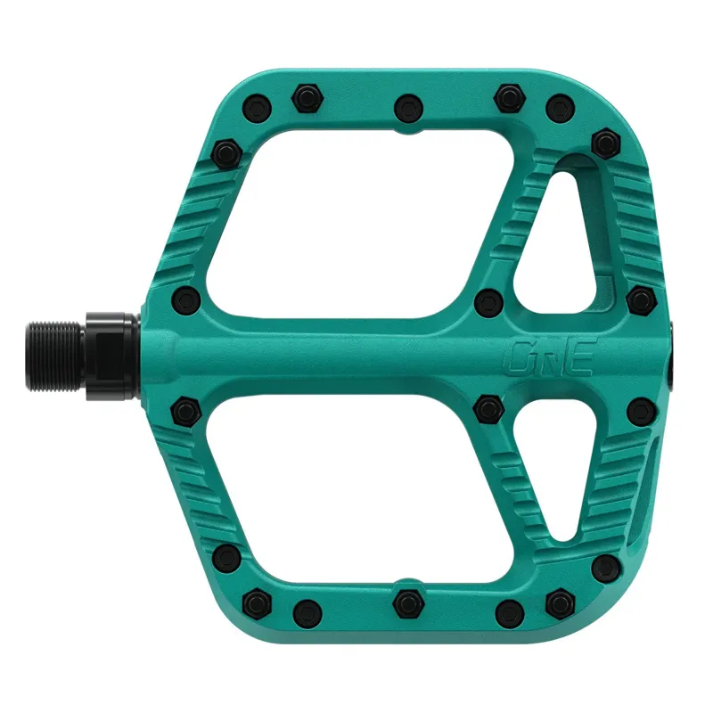 One Up Composite Flat MTB Pedals - Turquoise