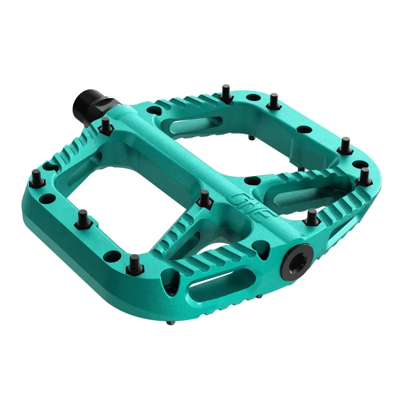 One Up Composite Flat MTB Pedals - Turquoise-1