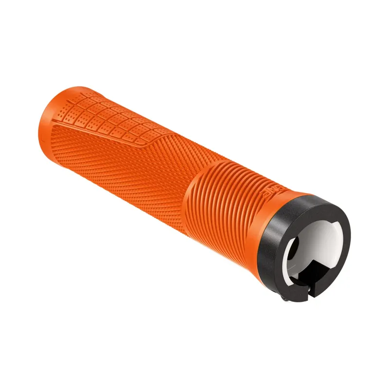 One Up Thin Lock On MTB Grips - Orange-1