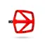 PNW Range Composite Flat MTB Pedal - Really Red