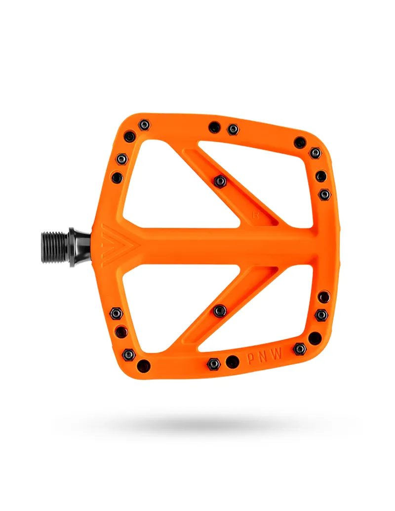 PNW Range Composite Flat MTB Pedal - Safety Orange