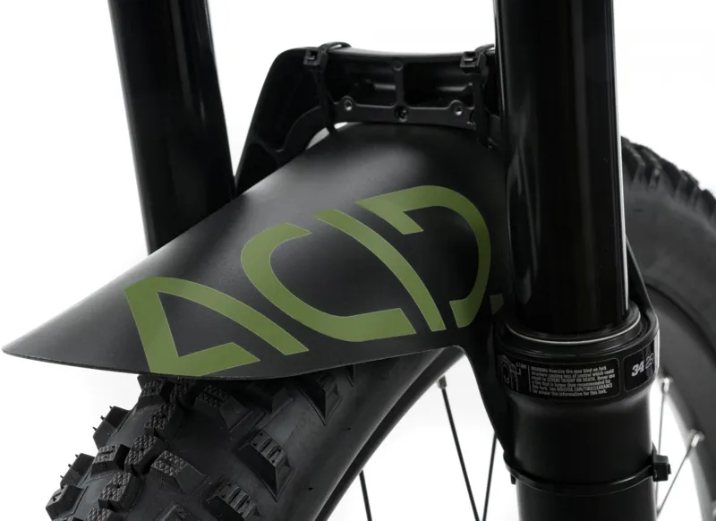 Cube Acid Downhill Front Mudguard - Black/Olive-1