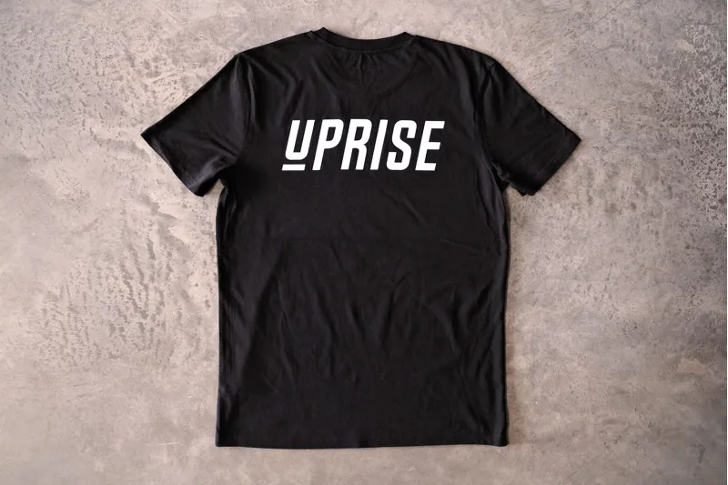 Uprise Logo Unisex Cotton Tee - Black-6