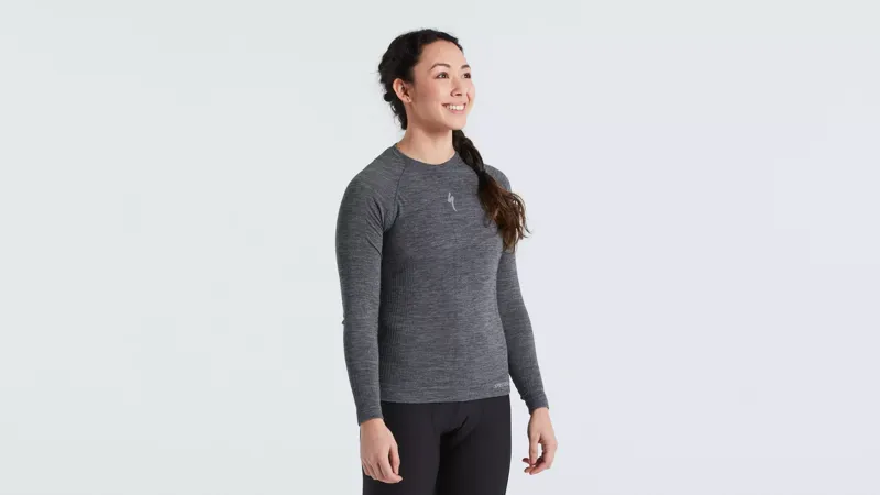 Specialized Merino Seamless Women's Long Sleeve Base Layer - Grey-5