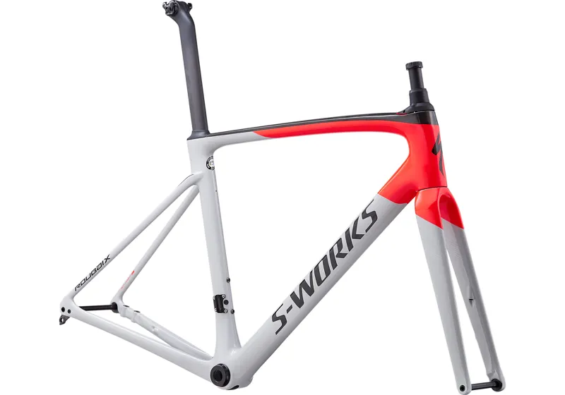 Specialized S-Works Roubaix Frameset - Dove Grey/Red/Back