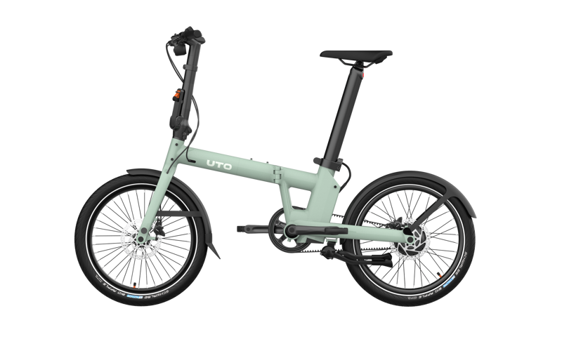 UTO Afternoon Pro 20 2026 Electric Folding Bike - Smoked Green-2