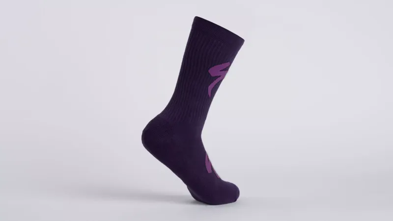 Specialized Techno MTB Tall Logo Men's Socks - Dusk/Purple Orchid
