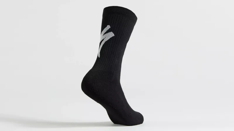Specialized Techno MTB Tall Logo Men's Socks - Black/White