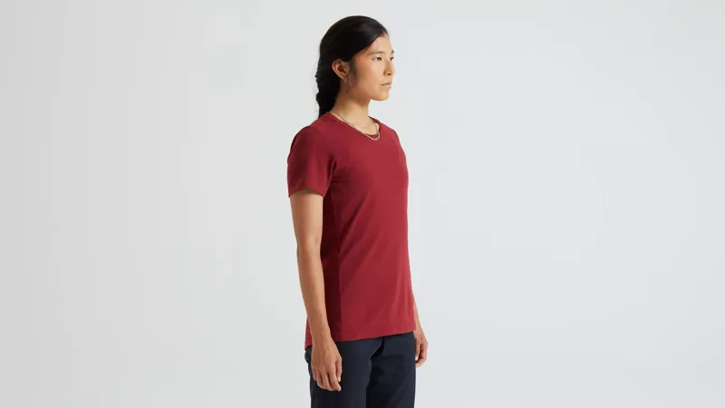 Specialized Trail Women's Short Sleeve Jersey - Garnet Red-1