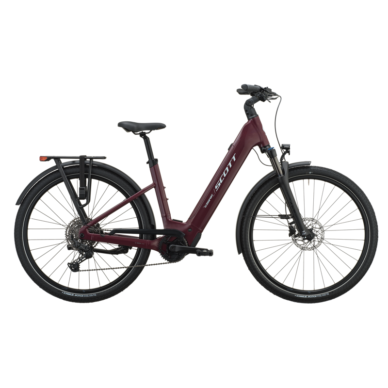 Scott Sub Sport 20 Wave 720wh 2027 Electric Hybrid Bike - Aubergine Purple