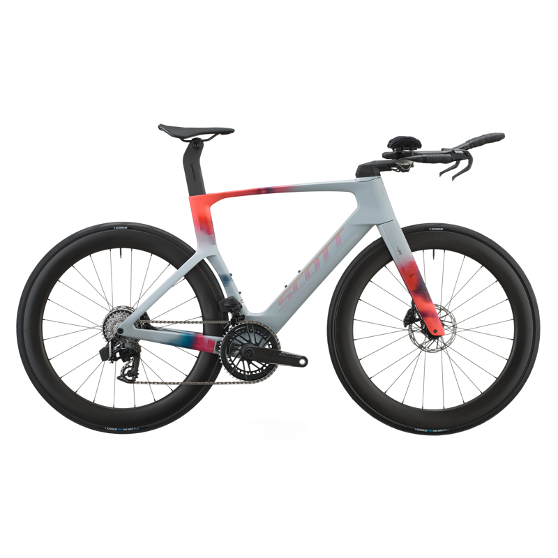 Scott Foil RC TRI 2027 Carbon Triathlon Bike - Narwal Grey/Orange