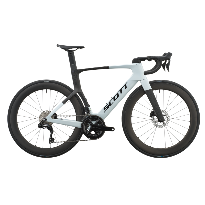 Scott Foil RC 20 2027 Carbon Aero Road Bike - Cumulus White/Black