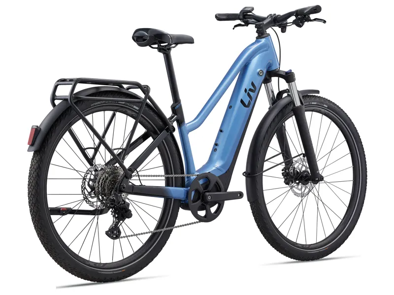 Liv Amiti-E+ 1 Women's Electric Hybrid Bike - Estoril Blue-1