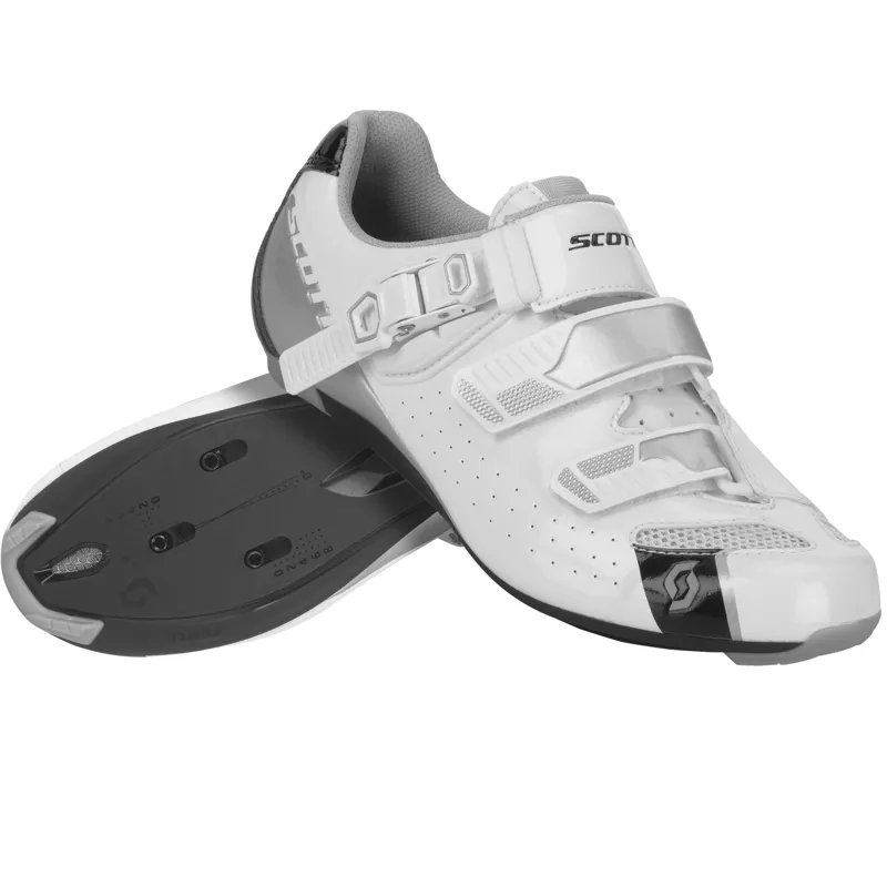 Scott Pro Womens Road Shoes - Gloss White/Gloss Black