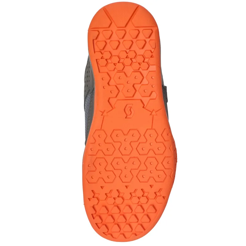 Scott MTB AR Kids Shoes - Strap - Grey/Orange-2