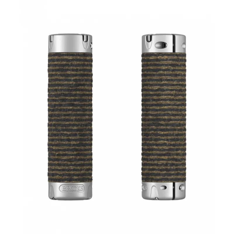 Brooks Plump Leather Grips - Black