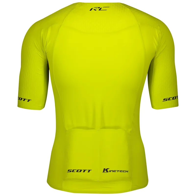 Scott RC Premium Kinetech Short Sleeve Jersey - Sulphur Yellow/Black-1
