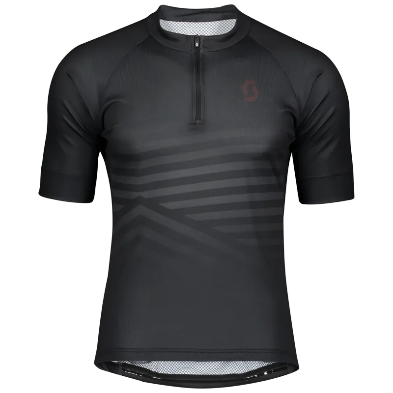 Scott Endurance 20 Short Sleeve Jersey - Black/Maroon Red