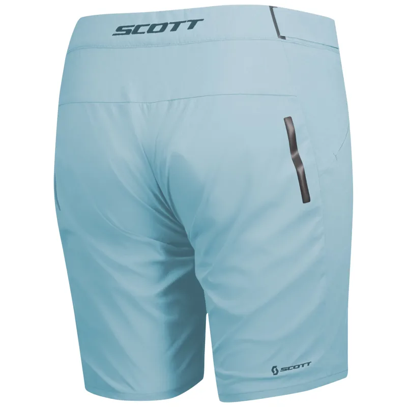 Scott Endurance Loose Fit w/Pad Womens Baggy Shorts - Stream Blue-1