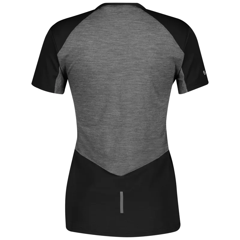 Scott Trail MTN Tech Womens Tee - Black/Dark Grey-1