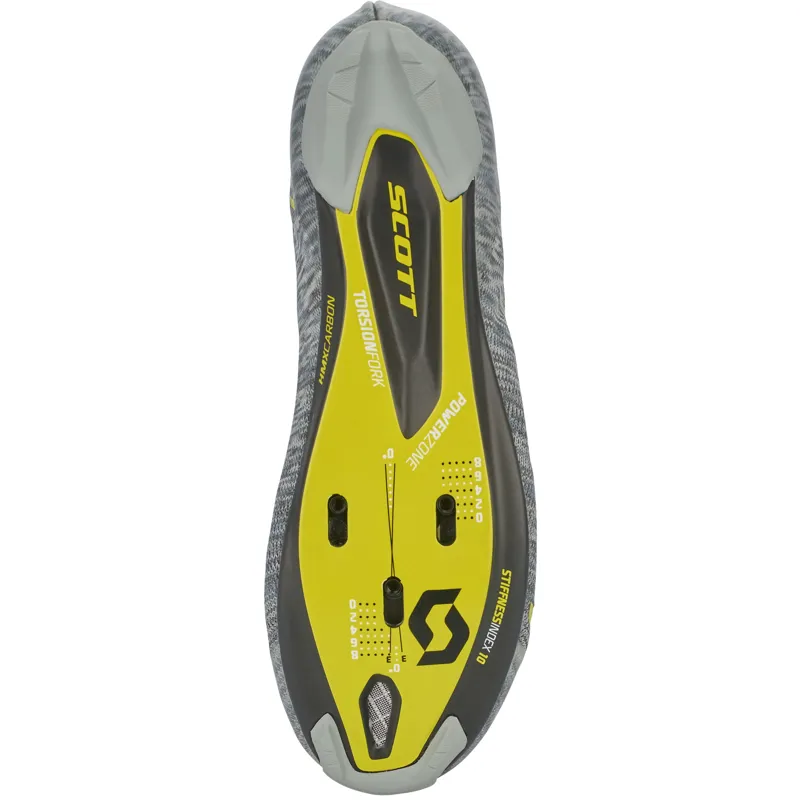 Scott RC Lace Knit Road Shoes - Grey/Sulphur Yellow-2