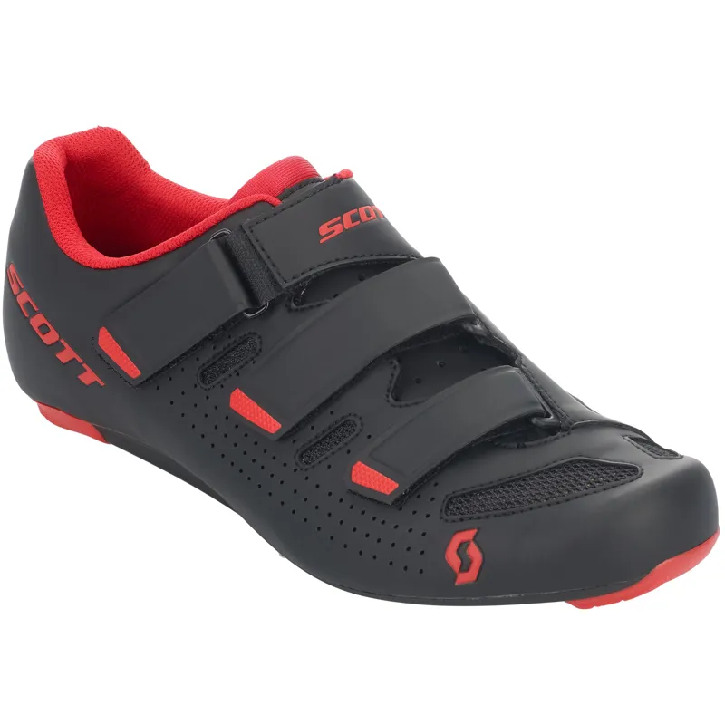 Scott Road Comp Road Shoes - Black/Red-1