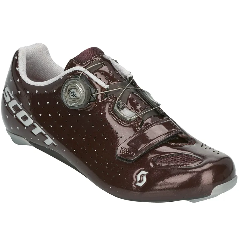 Scott Vertec Womens Road Shoes - Matt Cassis Red/Silver-1