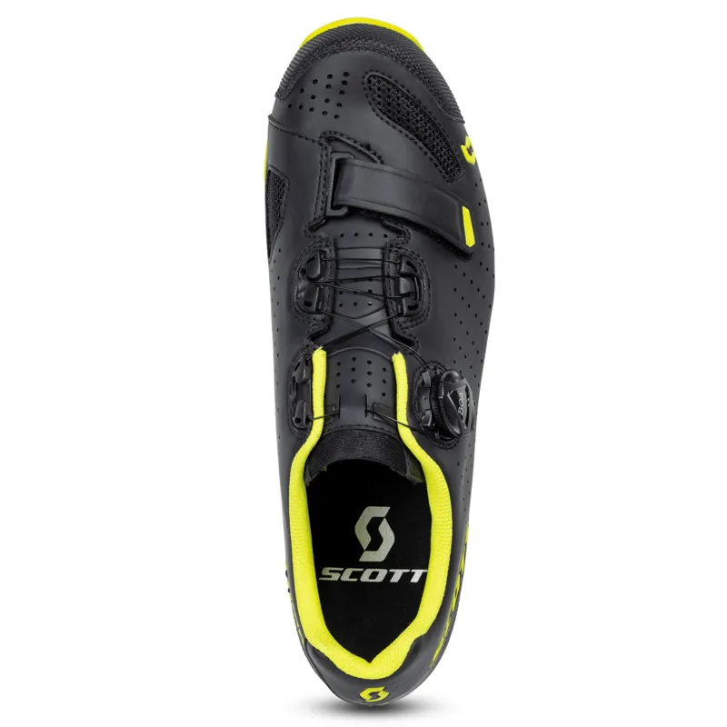 Scott Comp Boa MTB Shoes - Matt Black/Sulphur Yellow-4