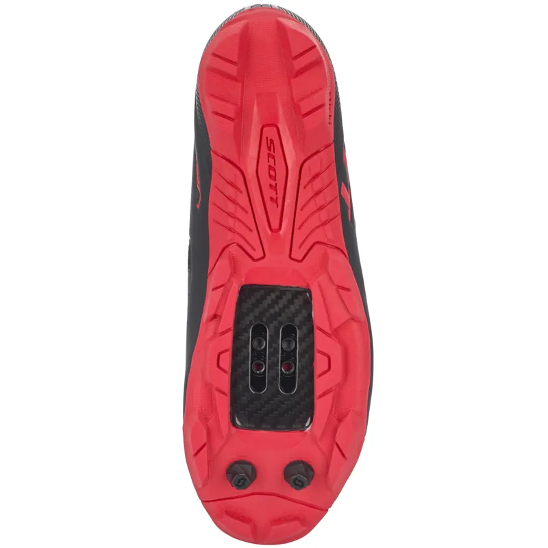 Scott Vertec Womens MTB Shoes - Matt Black/Berry Red-2